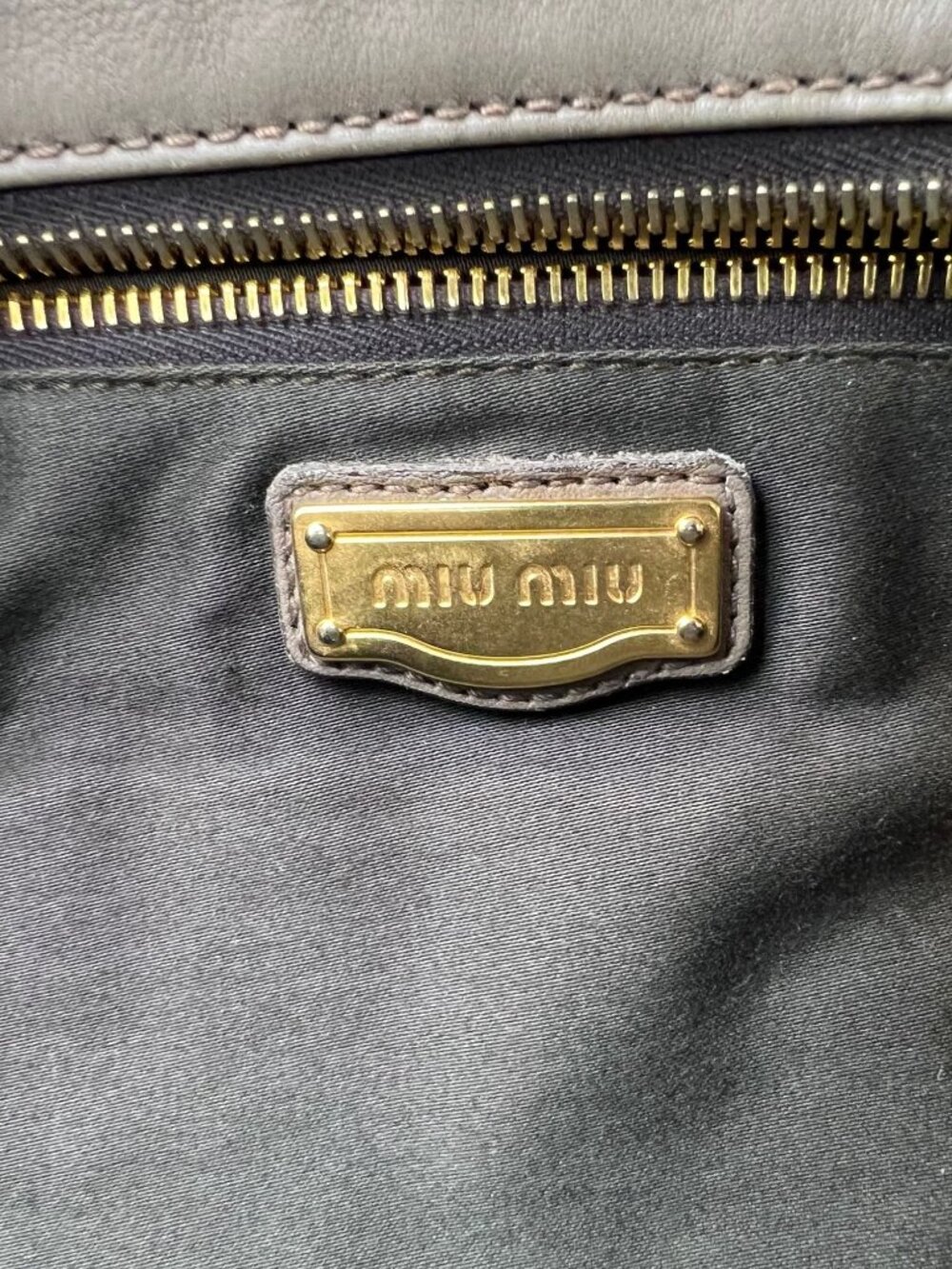 Miu Miu Nappa Plisse Beige Cammeo Bowling Bag Vintage - Picture 9 of 16